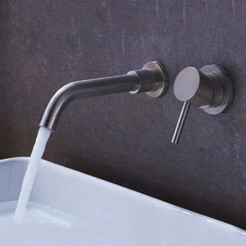Wall Mounted Stainless Steel Basin Faucet Single Handle Mixer Tap Hot Cold Bathroom Water Wholesale Bath Matt
Wall Mounted Stainless Steel Basin Faucet Single Handle Mixer Tap Hot Cold Bathroom Water Wholesale Bath Matt