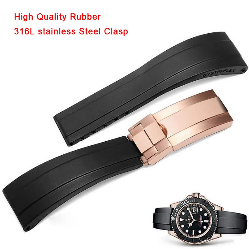 20mm Rubber strap men watch folding clasp buckle for Rolex Oyster Type Constant Motion/ Cosmometer Ditonna Series silicone band
20mm Rubber strap men watch folding clasp buckle for Rolex Oyster Type Constant Motion/ Cosmometer Ditonna Series silicone band