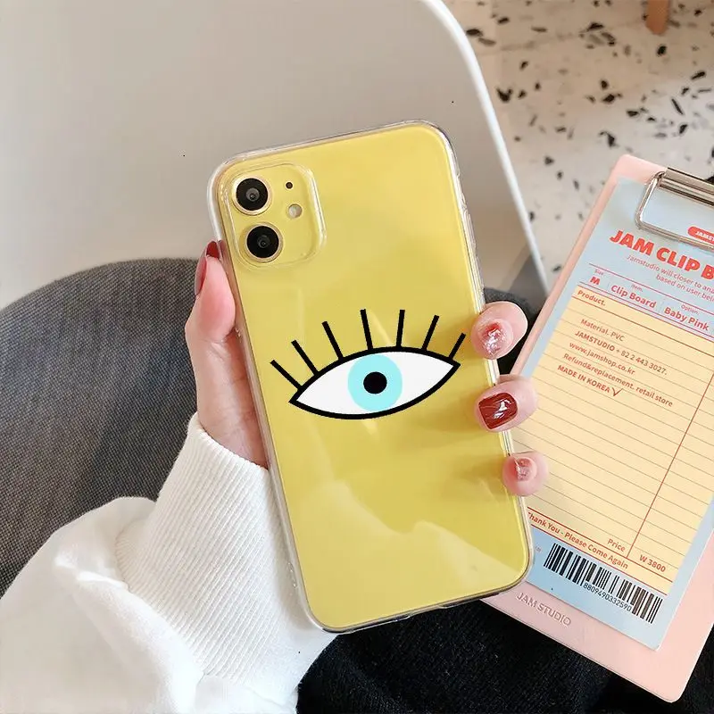 Transparent Phone Case For Iphone 7 XR Evil Eye Illustrations Phone Case For IPhone 11 Pro MAX XS X 6s 6 7 8 Plus Soft TPU Cover
Transparent Phone Case For Iphone 7 XR Evil Eye Illustrations Phone Case For IPhone 11 Pro MAX XS X 6s 6 7 8 Plus Soft TPU Cover