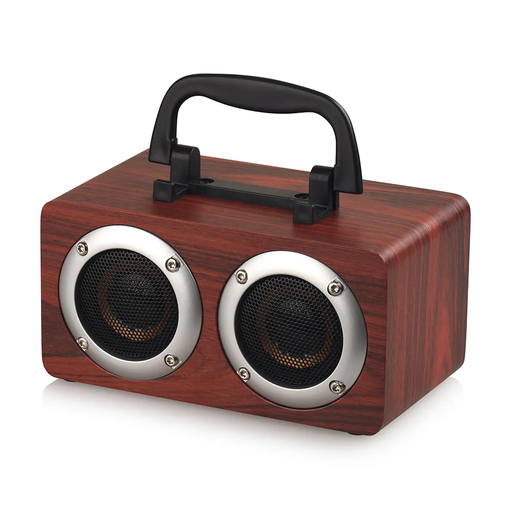 Portable Speaker Bluetooth 4.2 Speaker Wooden Player Double Horn Built-in 1200mAh Battery with TF Card AUX Audio Soundbar
Portable Speaker Bluetooth 4.2 Speaker Wooden Player Double Horn Built-in 1200mAh Battery with TF Card AUX Audio Soundbar