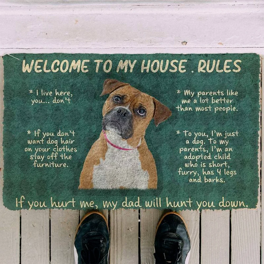 CLOOCL Please Remember Boxer Dog Doormat Decor Print Carpet Soft Flannel Non-Slip Doormat for Bedroom Porch Drop Shipping
CLOOCL Please Remember Boxer Dog Doormat Decor Print Carpet Soft Flannel Non-Slip Doormat for Bedroom Porch Drop Shipping