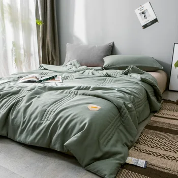 Washed Cotton Solid Colors Summer Air Condition Quilt Cool Thin Super Soft Quilts for Single Double Breathable Sleep Bedspread 
Washed Cotton Solid Colors Summer Air Condition Quilt Cool Thin Super Soft Quilts for Single Double Breathable Sleep Bedspread