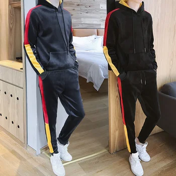 2019 Sports Suit Men's Sports Suit Loose Casual Sportswear Men's Spring and Autumn Fitness Running Clothes Warm Sportswear
2019 Sports Suit Men's Sports Suit Loose Casual Sportswear Men's Spring and Autumn Fitness Running Clothes Warm Sportswear