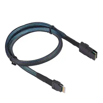 Connecting Line Slim SAS 38p SFF-8654 to MINI SAS 36p SFF-8087 Server Hard Drive Cable 0.5m MINI SAS Line
Connecting Line Slim SAS 38p SFF-8654 to MINI SAS 36p SFF-8087 Server Hard Drive Cable 0.5m MINI SAS Line