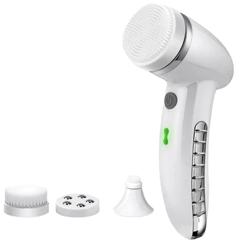 Facial Cleansing Brush Sonic Vibration Mini Face Cleaner ABS Deep Pore Cleaning Electric Waterproof Massage with 4 Heads
Facial Cleansing Brush Sonic Vibration Mini Face Cleaner ABS Deep Pore Cleaning Electric Waterproof Massage with 4 Heads
