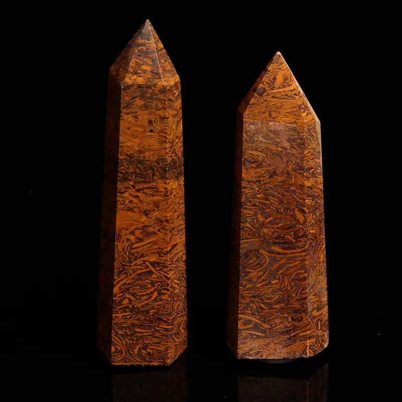 1pc Natural Crystal Point Golden Jade Hexagon Column Stone Healing Energy Stone Wand Obelisk Quartz Mineral Home Decoration Gift
1pc Natural Crystal Point Golden Jade Hexagon Column Stone Healing Energy Stone Wand Obelisk Quartz Mineral Home Decoration Gift