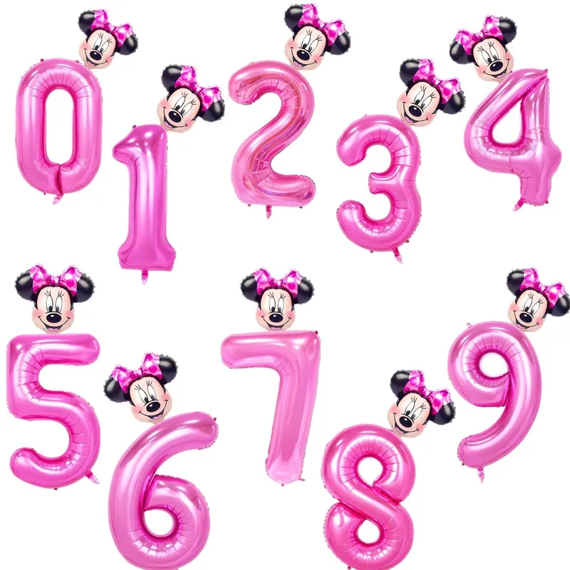 40 inch Number foil Balloons+Mickey Minnie Balloon Pink Blue Rose gold figure 1 2 3 4 5 6 year kid boy girl Birthday Party decor
40 inch Number foil Balloons+Mickey Minnie Balloon Pink Blue Rose gold figure 1 2 3 4 5 6 year kid boy girl Birthday Party decor