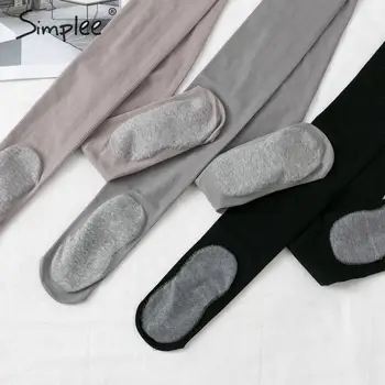 Simplee Winter warm women leggings High waist bodycon solid soft warm leggings Casual slim fit ladies chic bodycon pantyhouse 
Simplee Winter warm women leggings High waist bodycon solid soft warm leggings Casual slim fit ladies chic bodycon pantyhouse
