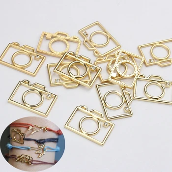 6pcs/lot Zinc Alloy Matte Golden Hollow Frame Camera Charms Pendant For DIY Bracelet Jewelry Making Finding Accessories
6pcs/lot Zinc Alloy Matte Golden Hollow Frame Camera Charms Pendant For DIY Bracelet Jewelry Making Finding Accessories