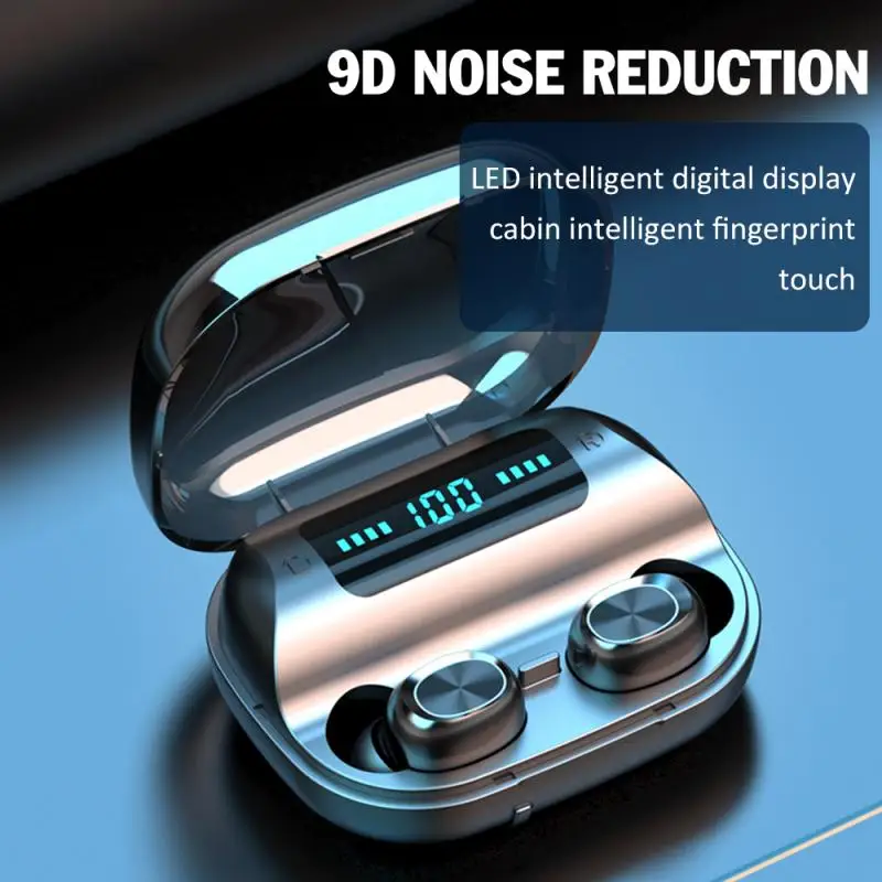 F9 TWS Bluetooth 5.0 Headset Wireless Earphones 9D Stereo Wireless Headset LED Display Touch Control Noise Canceling Headphone
F9 TWS Bluetooth 5.0 Headset Wireless Earphones 9D Stereo Wireless Headset LED Display Touch Control Noise Canceling Headphone