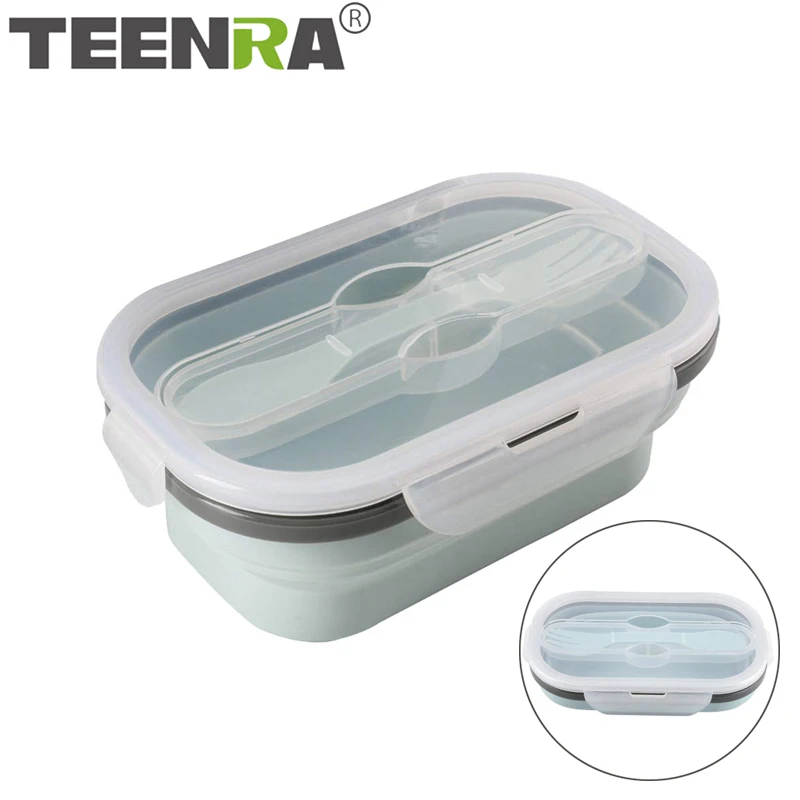 TEENRA 1Pcs Collapsible Lunchbox Silicone Foldable Box Large Capacity Bowl Bento Box Eco-Friendly With Fork Dinnerware
TEENRA 1Pcs Collapsible Lunchbox Silicone Foldable Box Large Capacity Bowl Bento Box Eco-Friendly With Fork Dinnerware
