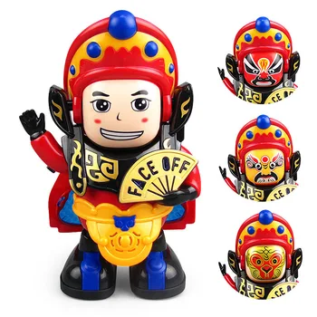 Electric Dancing Face Changing Robot Doll Automatically Changed Face Dance Lighting Music Plastic Doll
Electric Dancing Face Changing Robot Doll Automatically Changed Face Dance Lighting Music Plastic Doll