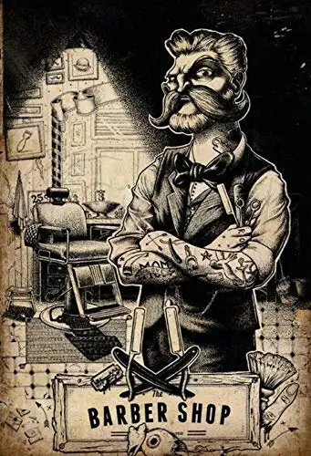 The Barber Shop Theme 8x12 in Wall Decor Metal Sign Home Decoration Nostalgic Retro Wall Decor Garage Kitchen Poster Tin Signs
The Barber Shop Theme 8x12 in Wall Decor Metal Sign Home Decoration Nostalgic Retro Wall Decor Garage Kitchen Poster Tin Signs