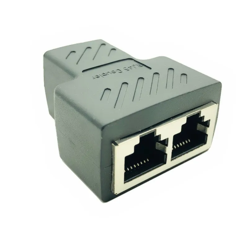 RJ45 Сплиттер 1 2 способа сети Ethernet головы Lan кабель Женский Столяр муфта удлинитель