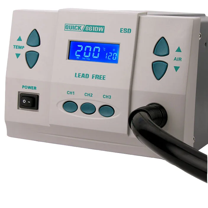 hot air gun welding table digital display lead-free mobile phone repair soldering iron high-frequency power QUICK 861DW
hot air gun welding table digital display lead-free mobile phone repair soldering iron high-frequency power QUICK 861DW