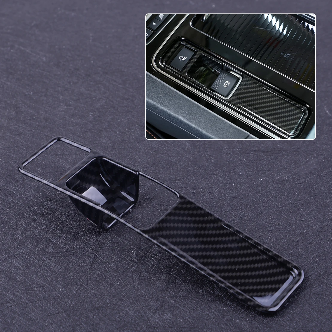 DWCX Carbon Electrical Park Brake Buttons EPB Cover Hold Trim Fit for Jaguar F-pace XE XF 2016 2017 2018
DWCX Carbon Electrical Park Brake Buttons EPB Cover Hold Trim Fit for Jaguar F-pace XE XF 2016 2017 2018