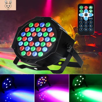 36LED 1W Remote Control Stage Lamp RGBW LED Flat Par RGBW Color Mixing DJ Wash Light Stage Uplighting KTV Disco Decorative Lamp
36LED 1W Remote Control Stage Lamp RGBW LED Flat Par RGBW Color Mixing DJ Wash Light Stage Uplighting KTV Disco Decorative Lamp