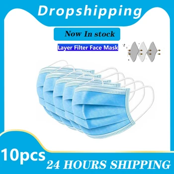 10pcs Disposable Thickened 3Layer Ply Filter Mask Safe Breathable Protective Earloop Mouth Protective Anti-Dust Face Mask Filter
10pcs Disposable Thickened 3Layer Ply Filter Mask Safe Breathable Protective Earloop Mouth Protective Anti-Dust Face Mask Filter