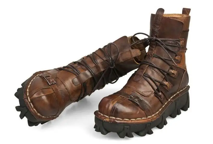 بوت پانک اسکلتی چرم طبیعی Skull punk Boots 40 H7a9f0a8188ab4b0286d15195de6ed5009