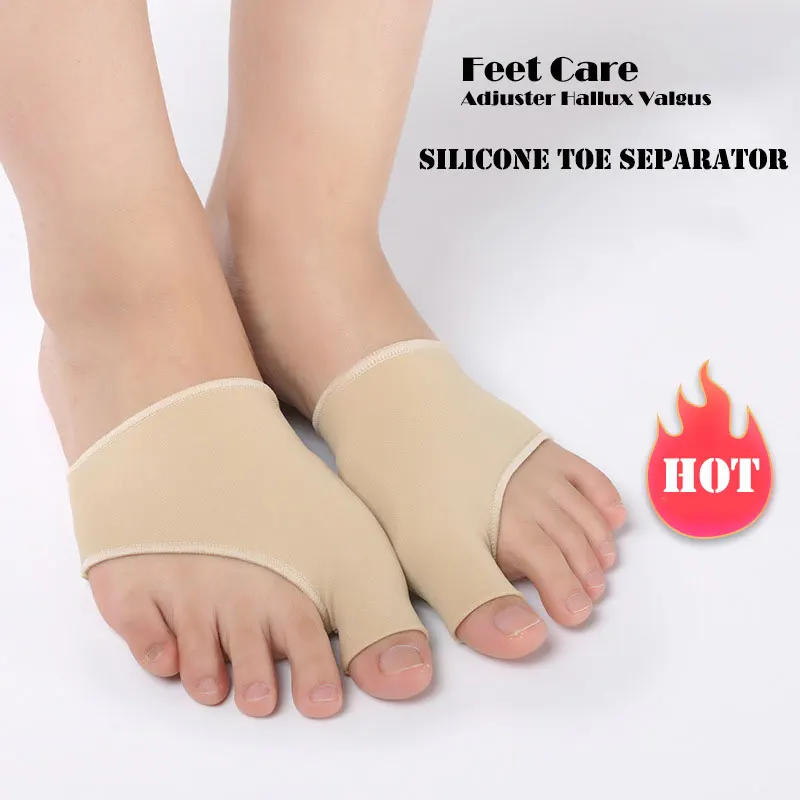 1 Pair Protector Toe Straightener Silicone Toe Separator Corrector Thumb Feet Care Adjuster Hallux Valgus Soft Rubber Sleeve
1 Pair Protector Toe Straightener Silicone Toe Separator Corrector Thumb Feet Care Adjuster Hallux Valgus Soft Rubber Sleeve