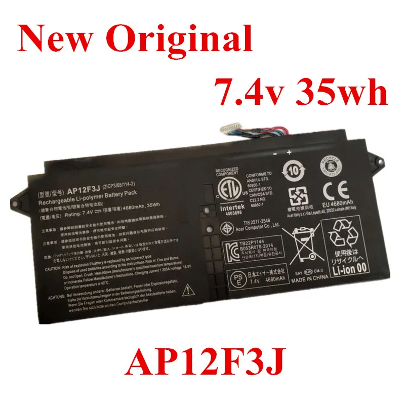 New Original Laptop replacement Li-ion Battery for Acer Aspire S7 S7-391 MS2364 AP12F3J 7.4v 35wh
New Original Laptop replacement Li-ion Battery for Acer Aspire S7 S7-391 MS2364 AP12F3J 7.4v 35wh