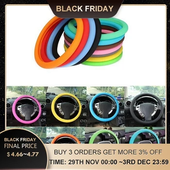36-40cm Universal Car Steering Wheel Cover Soft Silicone Auto Steering Wheel Hubs Multi Colors
36-40cm Universal Car Steering Wheel Cover Soft Silicone Auto Steering Wheel Hubs Multi Colors