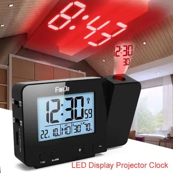 Digital LCD Projection Alarm Bedroom Economic Multifunction Projector Clock LED Color Silver Black Function Calendar Station
Digital LCD Projection Alarm Bedroom Economic Multifunction Projector Clock LED Color Silver Black Function Calendar Station