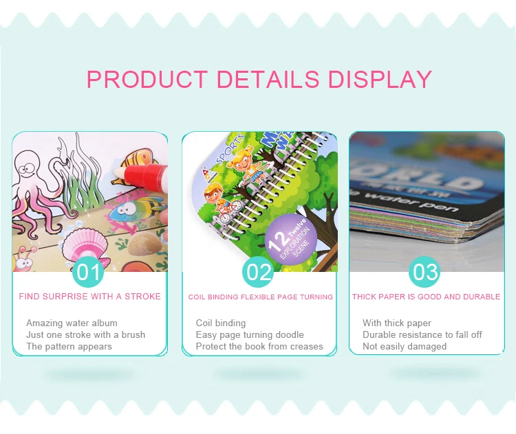 Generic Water New Coloring For Painting Drawing Children Reusable Baby