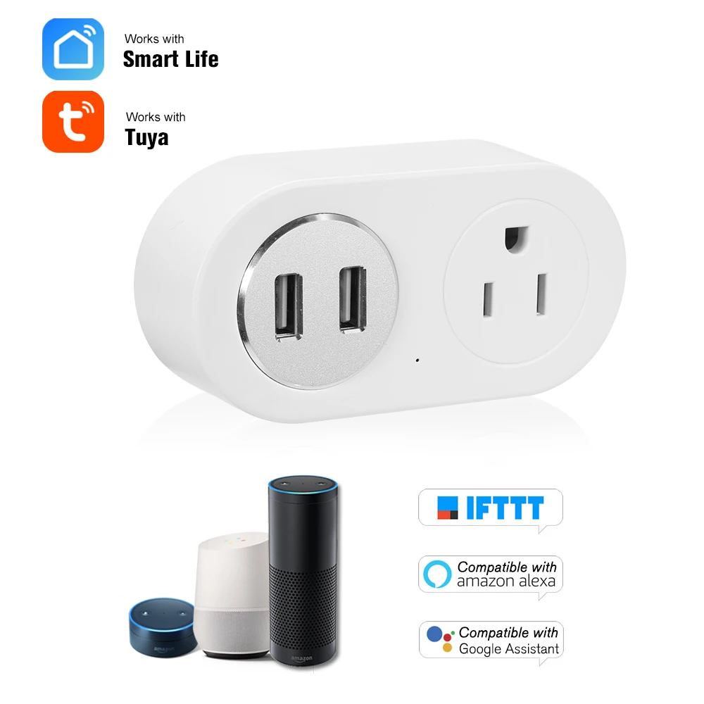 Smart Plug Wifi Smart Socket Timing Function US WiFi Socket Voice Remote Control Home Automation Plug for Google Home Alexa
Smart Plug Wifi Smart Socket Timing Function US WiFi Socket Voice Remote Control Home Automation Plug for Google Home Alexa