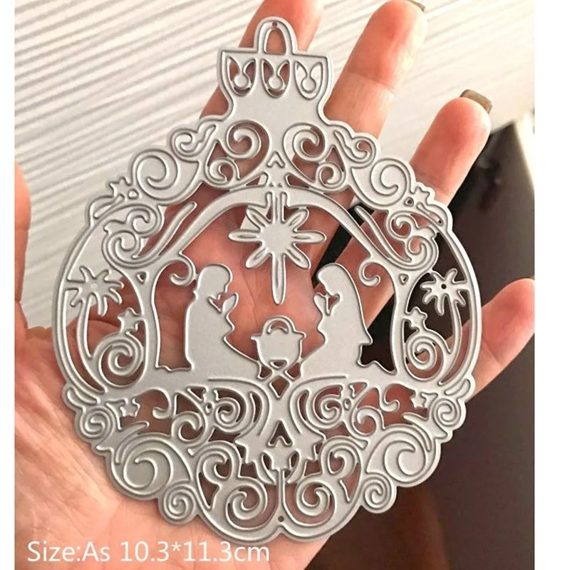 2019 New Nativity Ornament Metal Cutting Dies Scrapbooking Steel Craft Die Cuts Paper Art Emboss Card Making Stencil 103x113mm
2019 New Nativity Ornament Metal Cutting Dies Scrapbooking Steel Craft Die Cuts Paper Art Emboss Card Making Stencil 103x113mm