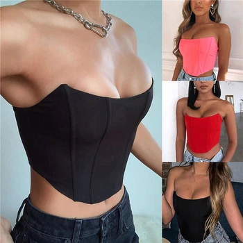 2020 Breast Wrap Sexy Hot Top Women Sleeveless Backless Solid Fashion Party Clubwear Bodycon Cropped Tank Tops Wholesale
2020 Breast Wrap Sexy Hot Top Women Sleeveless Backless Solid Fashion Party Clubwear Bodycon Cropped Tank Tops Wholesale