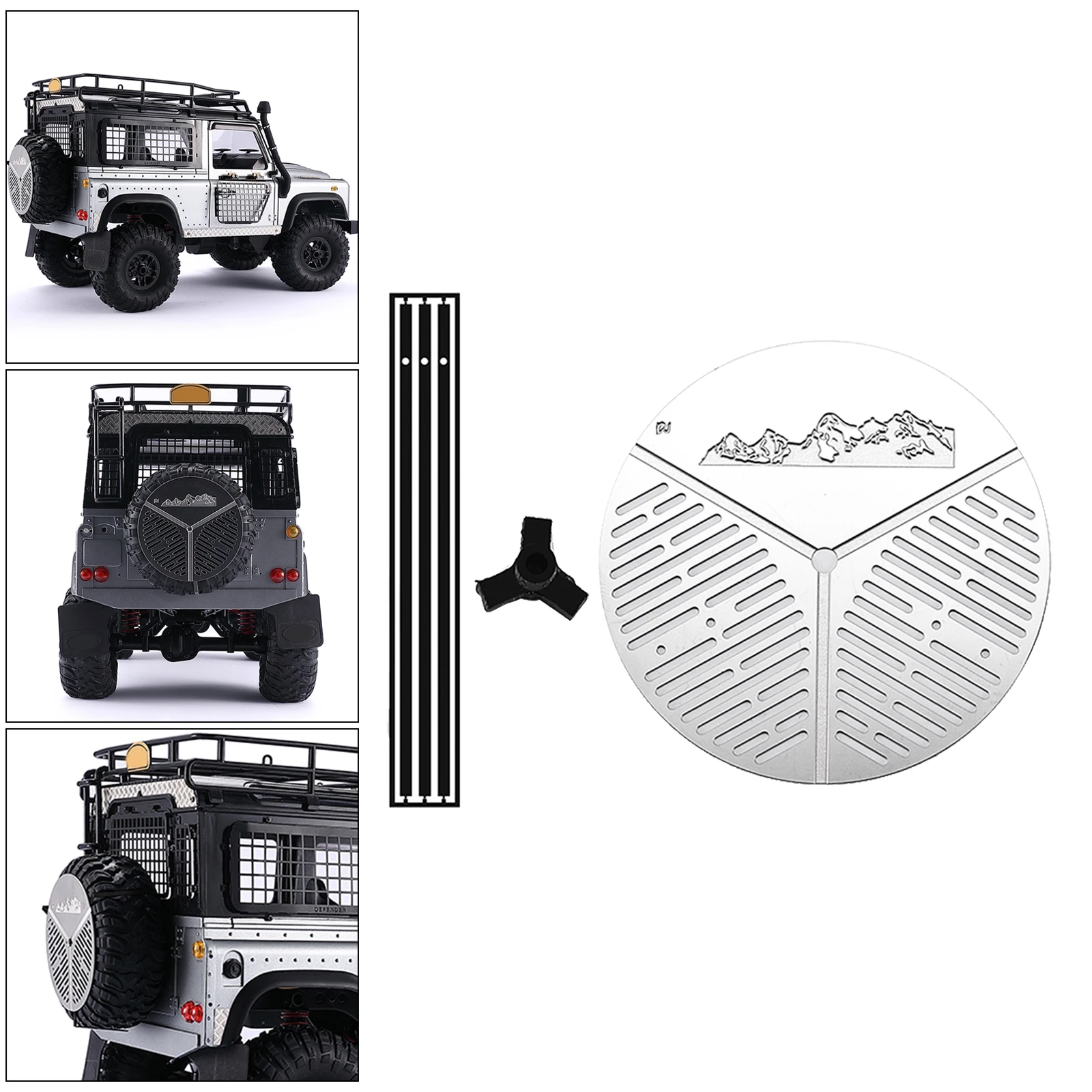 Metal Spare Tire Holder Support Rack for MN D90 MN99 MN99S 1:12 Scale RC Climbing Cars |