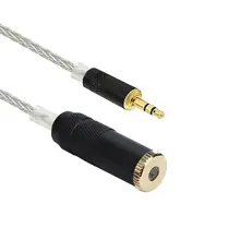 3.5mm Naar 2.5mm Hoofdtelefoon Verlengkabel Puur Zilver Kabel 8 Draad 152 Core Voor astell & kern Connector(China)