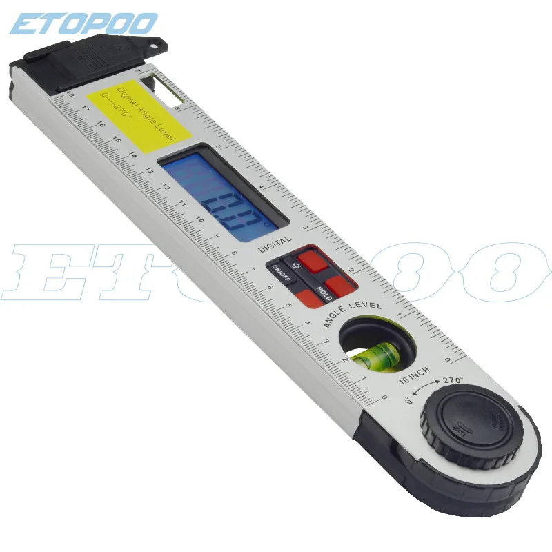 Huo Te 270-Degree 225MM Digital Display Angle Ruler with Backlight Digital Horizontal Ruler Angle Ruler
Huo Te 270-Degree 225MM Digital Display Angle Ruler with Backlight Digital Horizontal Ruler Angle Ruler