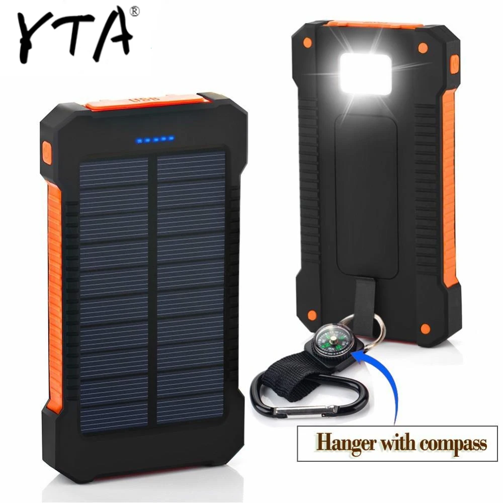 Solar Power Bank Waterproof 30000mAh Solar Charger USB Ports External Charger Powerbank for Xiaomi Smartphone with LED Light
Solar Power Bank Waterproof 30000mAh Solar Charger USB Ports External Charger Powerbank for Xiaomi Smartphone with LED Light
