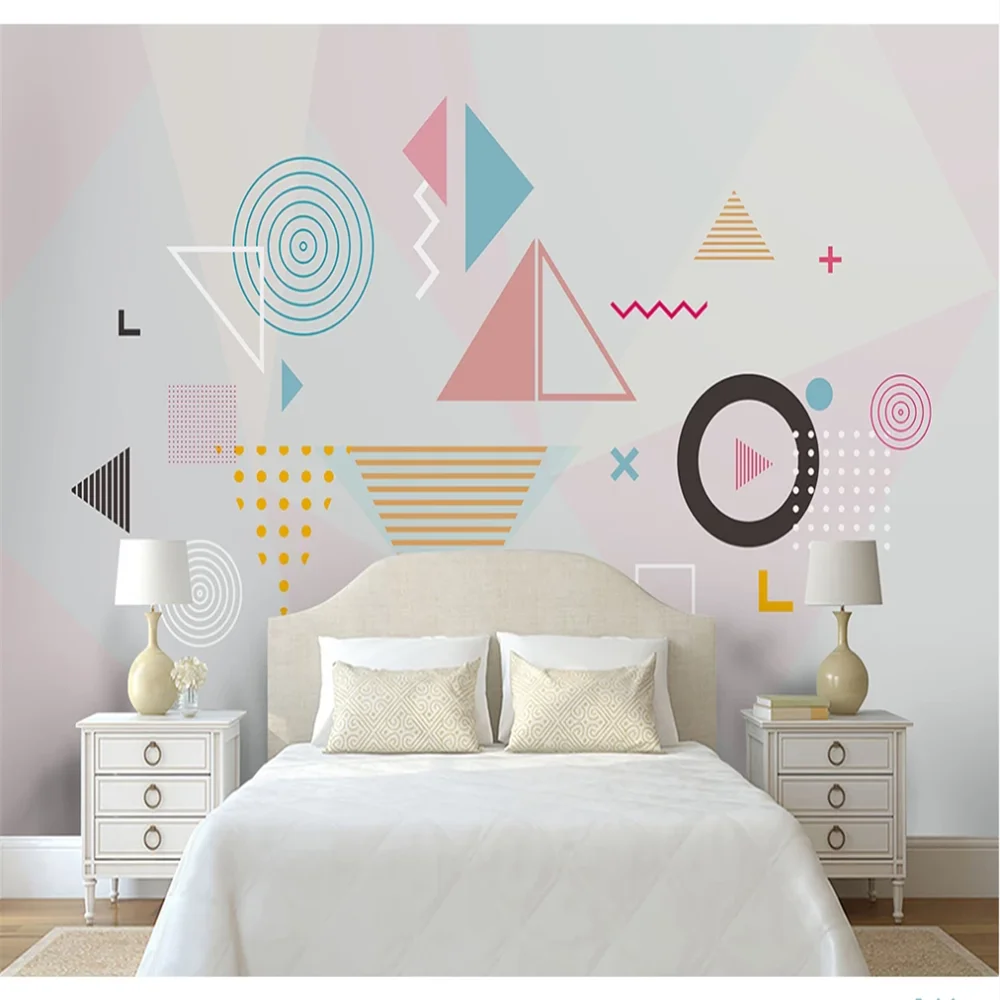 XUE SU Customized large mural wallpaper Nordic simple personality abstract geometric pattern TV background wall wall covering
XUE SU Customized large mural wallpaper Nordic simple personality abstract geometric pattern TV background wall wall covering