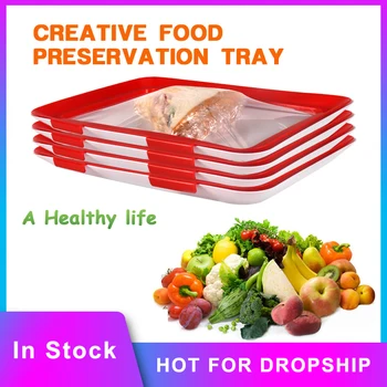 Creative Food Preservation Tray Food Storage Container Suitable Convenient and Clean Reusable Healthy for Refrigerator
Creative Food Preservation Tray Food Storage Container Suitable Convenient and Clean Reusable Healthy for Refrigerator