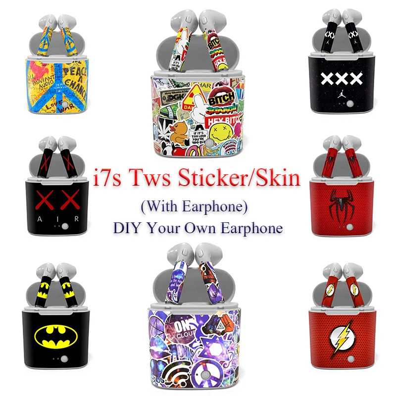 Luxury Cool Design I7S Tws Earphone Sticker 20 Colors In Stock High Quality Protective PVC Decals for I7S
Luxury Cool Design I7S Tws Earphone Sticker 20 Colors In Stock High Quality Protective PVC Decals for I7S