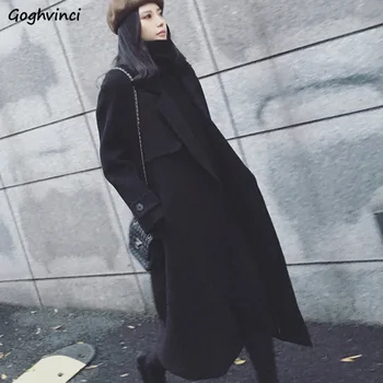 Coat Women Black Solid Simple All Match High Quality Warm Womens Coats Korean Fashion Clothes Females Elegant Long Wool Casual
Coat Women Black Solid Simple All Match High Quality Warm Womens Coats Korean Fashion Clothes Females Elegant Long Wool Casual
