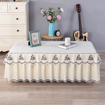 Lace Table Cloth Thick Silk Cotton Jacquard Living Room Sofa Coffee Side Table Dustproof Cover Home Decor Tablecloth Tapetes 
Lace Table Cloth Thick Silk Cotton Jacquard Living Room Sofa Coffee Side Table Dustproof Cover Home Decor Tablecloth Tapetes