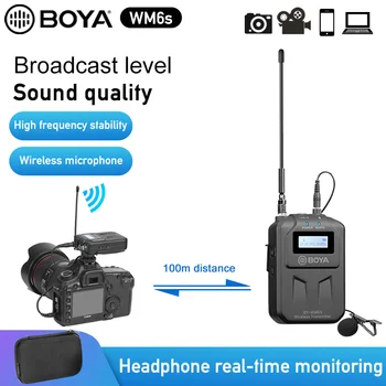 Comica Cvm-Ws60 Mini Wireless lapel Microphone System Two Transmitters One Receiver for Smartphones Camera mobile android phones
Comica Cvm-Ws60 Mini Wireless lapel Microphone System Two Transmitters One Receiver for Smartphones Camera mobile android phones