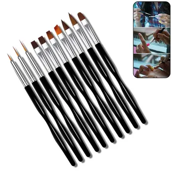 10pcs/set Nail Art Brush Professional Painting Drawing Detailing UV Gel Builder Dotting With Protective Cap Easy Clean DIY Salon
10pcs/set Nail Art Brush Professional Painting Drawing Detailing UV Gel Builder Dotting With Protective Cap Easy Clean DIY Salon