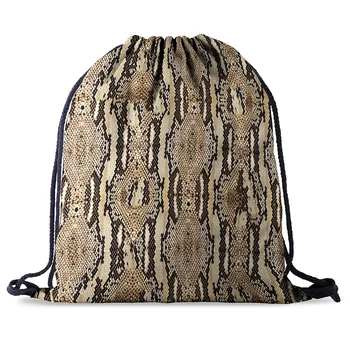 bundle pocket rope Bag Printing Snake skin pattern Drawstring Backpack Women men daily Casual Girl's Mochila knapsack Feminina
bundle pocket rope Bag Printing Snake skin pattern Drawstring Backpack Women men daily Casual Girl's Mochila knapsack Feminina