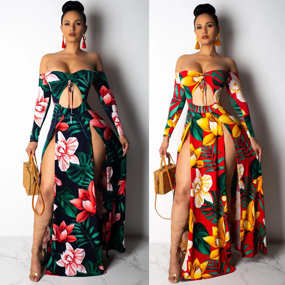 NewPrinting Fashion Strapless Strapless Irregulardress Europe And The United States Sexy Word Shoulder Hem Slit Nightclub Skirt
NewPrinting Fashion Strapless Strapless Irregulardress Europe And The United States Sexy Word Shoulder Hem Slit Nightclub Skirt