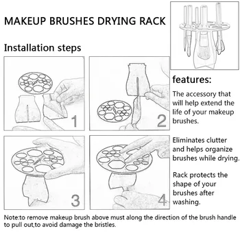 Colorful Circular Makeup Brush Holder Make up Drying Rack Brushes Case Artifact Portable Beauty Tools NIN668
Colorful Circular Makeup Brush Holder Make up Drying Rack Brushes Case Artifact Portable Beauty Tools NIN668