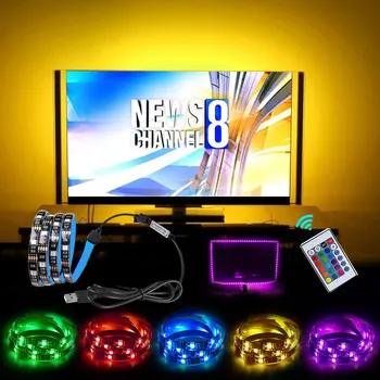 Waterproof LED lights with 5050 USB RGB flexible LED lights DC5V RGB color variable TV background lighting
Waterproof LED lights with 5050 USB RGB flexible LED lights DC5V RGB color variable TV background lighting