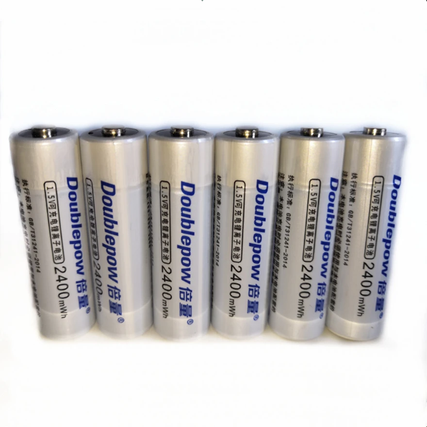 6pcs/lot Large-capacity 1.5v 2400mWh AA rechargeable battery Lithium battery is quickly charged by AA AAA smart USB charger
6pcs/lot Large-capacity 1.5v 2400mWh AA rechargeable battery Lithium battery is quickly charged by AA AAA smart USB charger