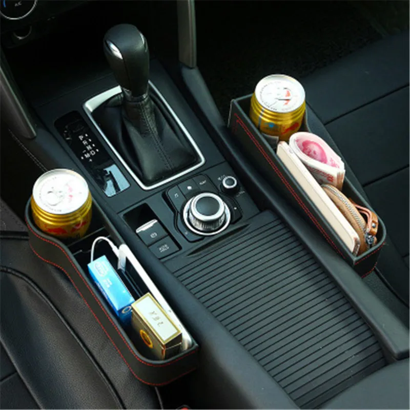 1PC Super Quality Leather Car Seat Gap Storage Box Multi-functional Organizer Storage Box Phone Bottle Cups Holder Car Interior
1PC Super Quality Leather Car Seat Gap Storage Box Multi-functional Organizer Storage Box Phone Bottle Cups Holder Car Interior