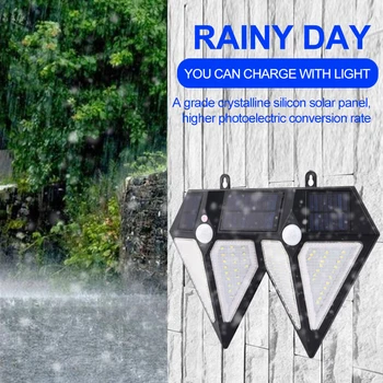 80LED 2 in 1 solar light Outdoor Waterproof 4-side Rhombus Solar Sunlight Powered Lamp Motion Sensor wall light for Garden Decor
80LED 2 in 1 solar light Outdoor Waterproof 4-side Rhombus Solar Sunlight Powered Lamp Motion Sensor wall light for Garden Decor