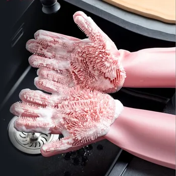 1Pair Gloves Kitchen Silicone Cleaning Gloves Magic Silicone Dish Washing Glove for Household Scrubber Rubber Kitchen Clean Tool 
1Pair Gloves Kitchen Silicone Cleaning Gloves Magic Silicone Dish Washing Glove for Household Scrubber Rubber Kitchen Clean Tool